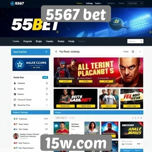 Análise da interface do site 5567 bet